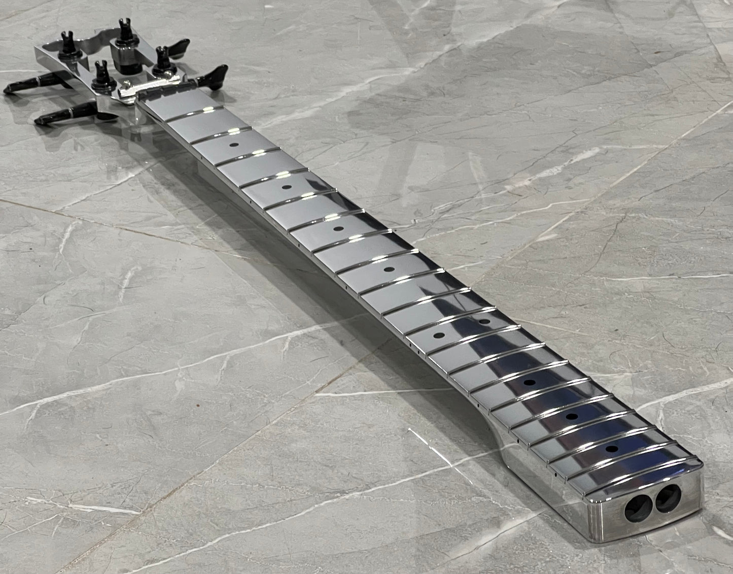 Aluminum Fender Style Replacement Bass Neck w/ 9.5" Fretboard Radius