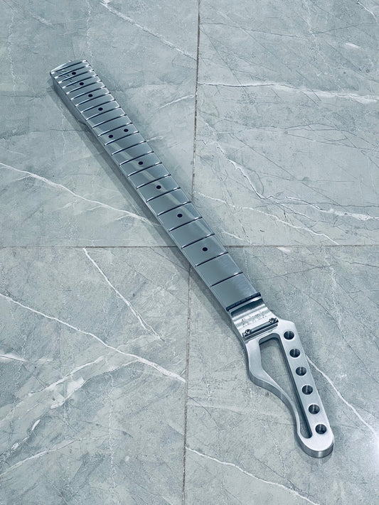 0 IN STOCK: Hoxey Aluminum Fender Replacement Neck Round Inline 6 Headstock
