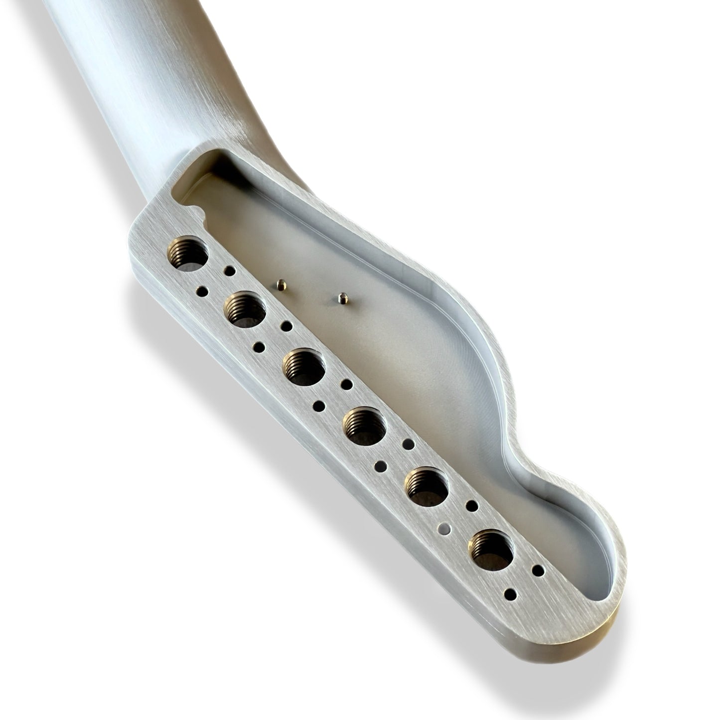 *NEW* Fender® Licensed Aluminum Baritone Neck Silver -Infinity ♾️ Series- Tele® Headstock