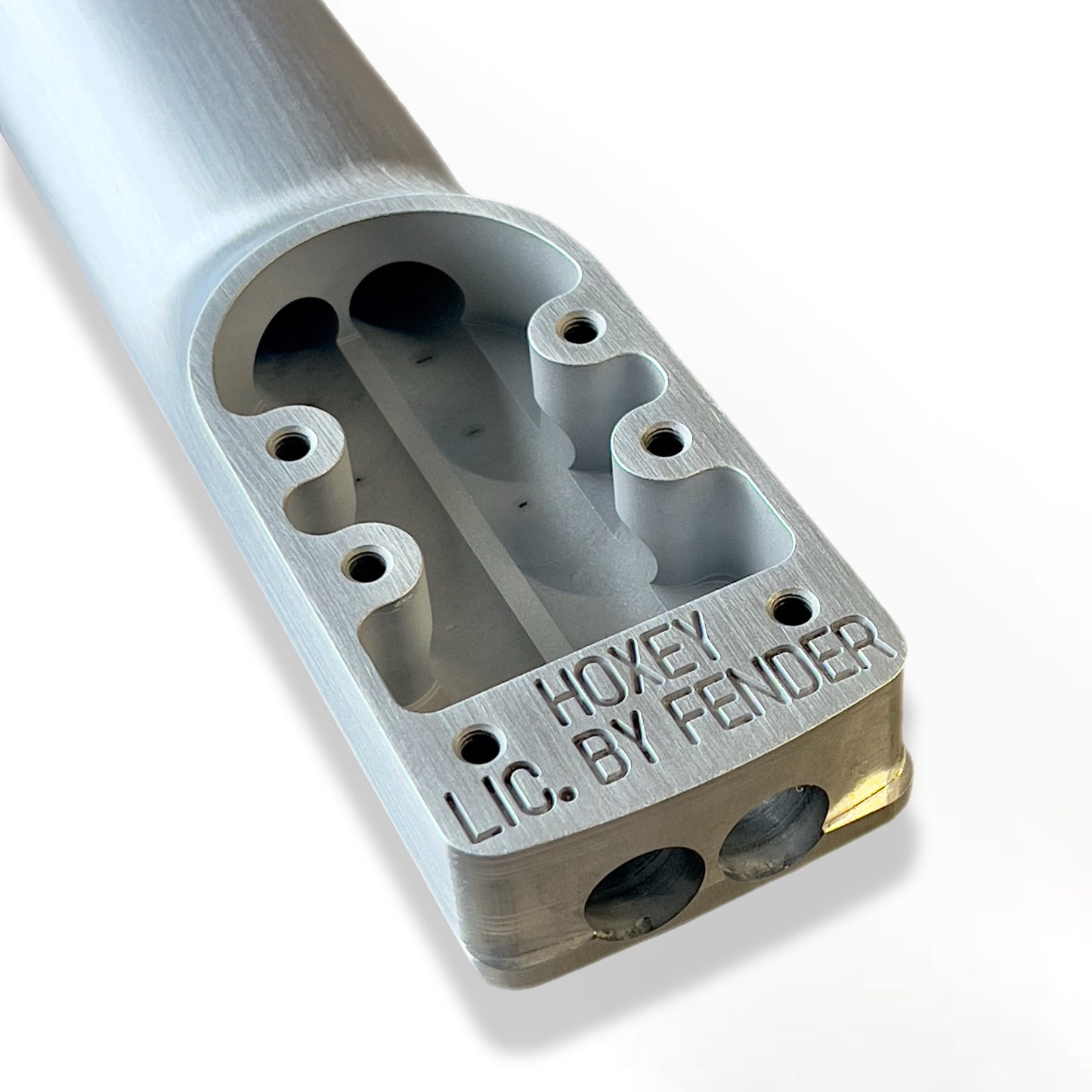 *NEW* Fender® Licensed Aluminum Baritone Neck Silver -Infinity ♾️ Series- Tele® Headstock
