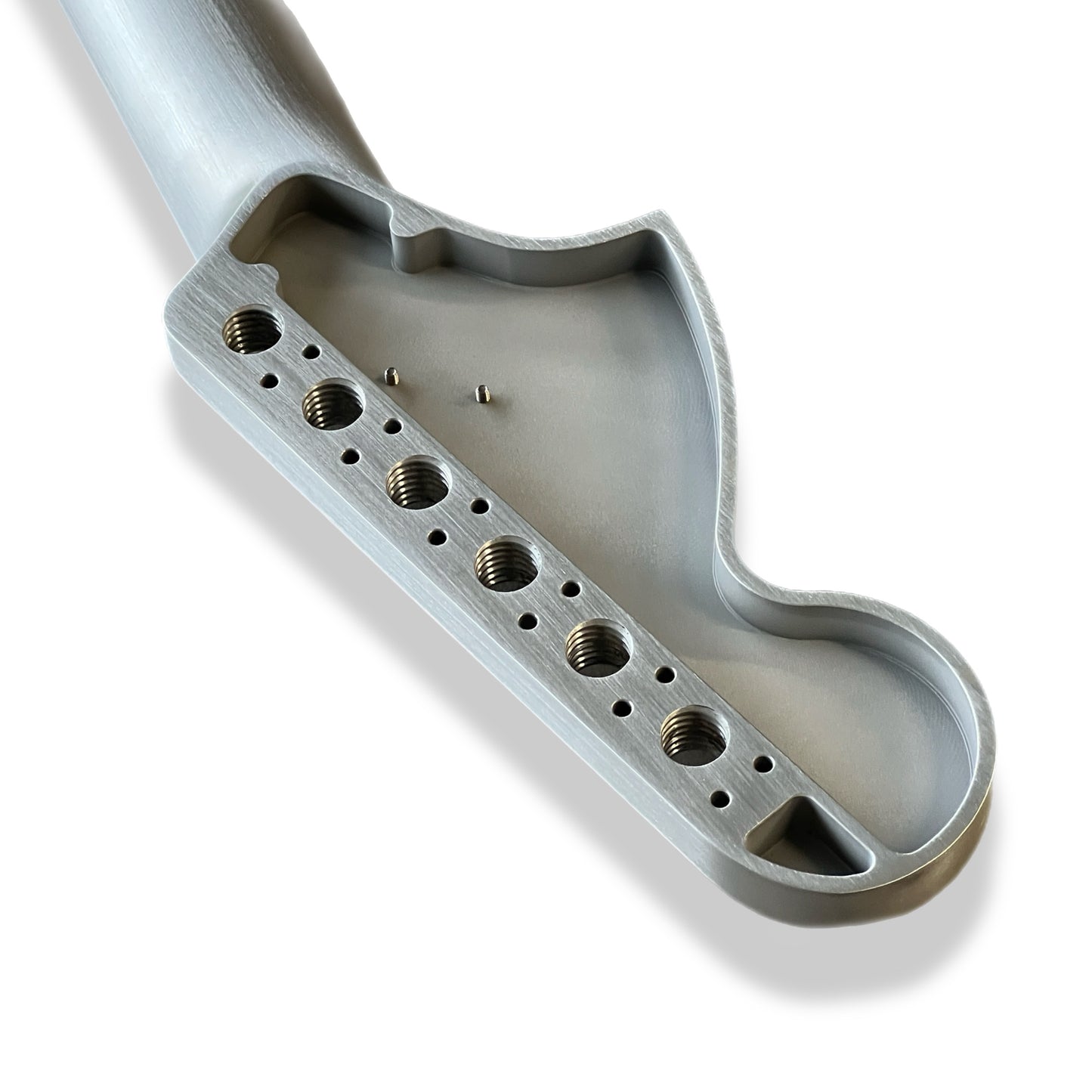*NEW* Fender® Licensed Aluminum Bass VI Neck Silver -Infinity ♾️ Series- CBS Strat® Headstock