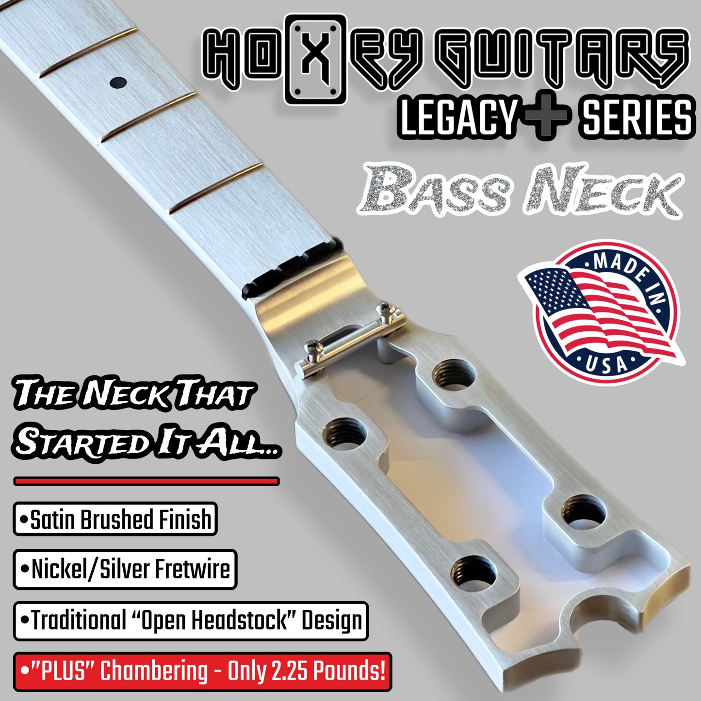 *NEW* Hoxey Aluminum Bass Neck -Legacy➕ Series-