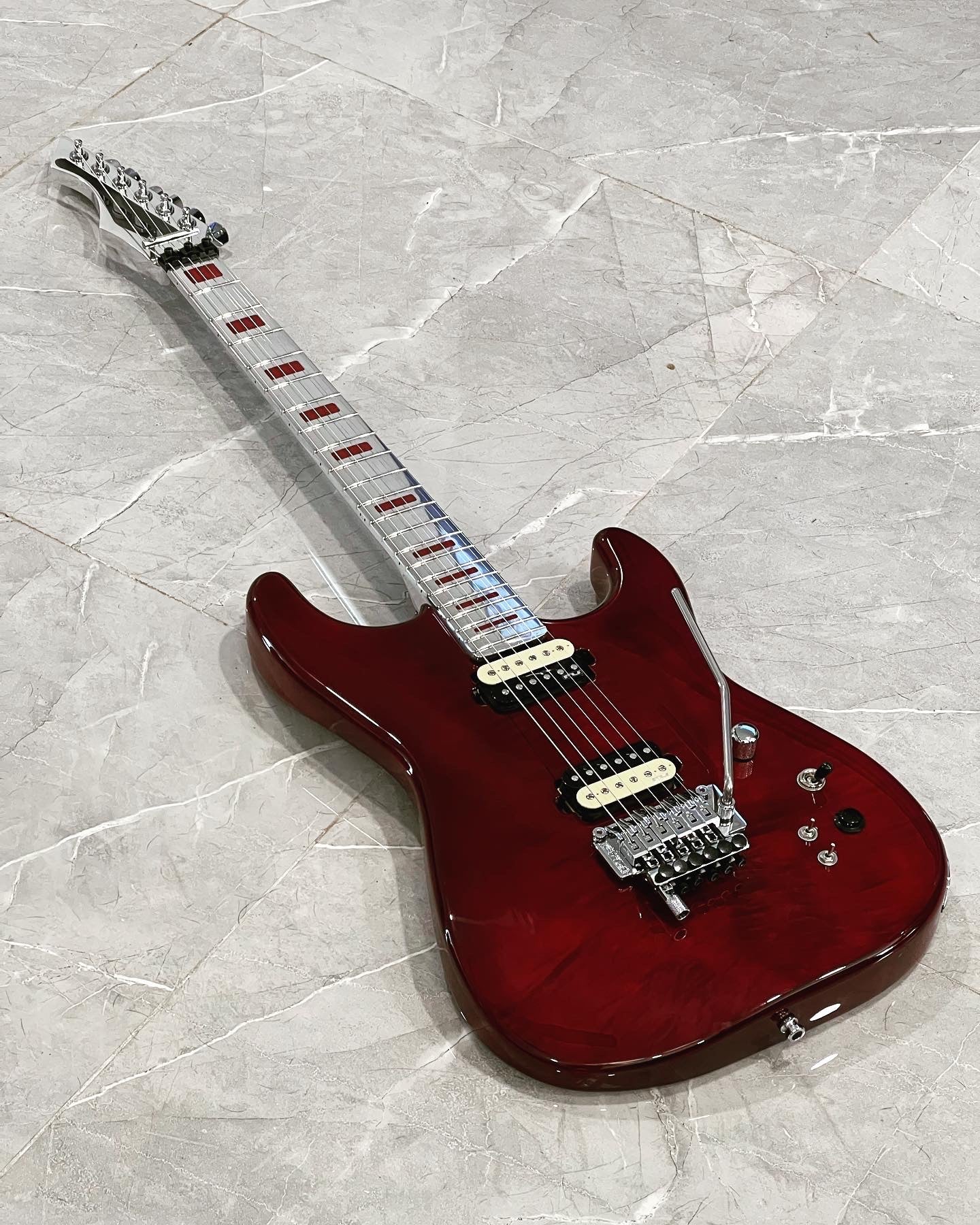 Aluminum Fender Style Replacement Guitar Neck w/ 12-16" Fretboard Radius