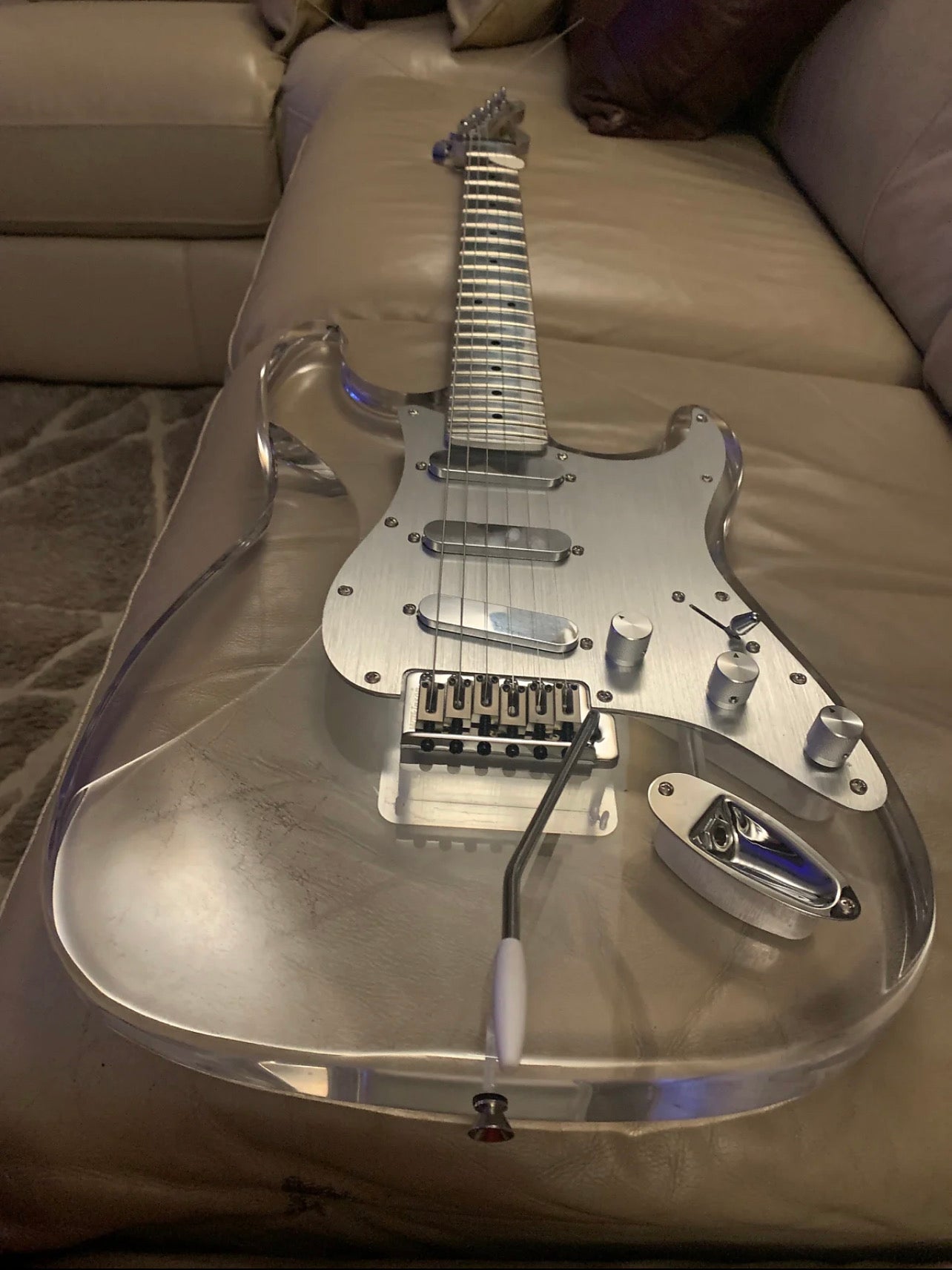 Aluminum Fender Style Replacement Guitar Neck w/ 9.5" Fretboard Radius