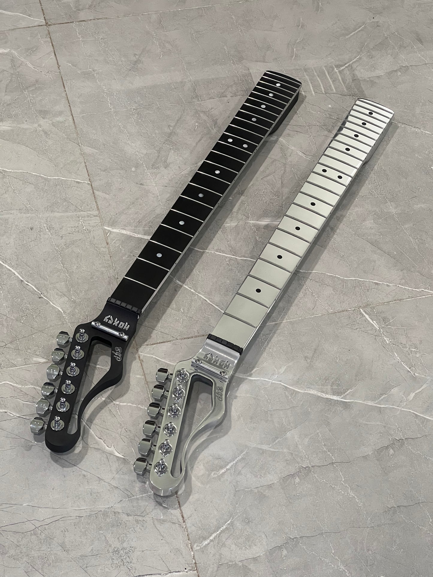 Aluminum Fender Style Replacement Guitar Neck w/ 9.5" Fretboard Radius