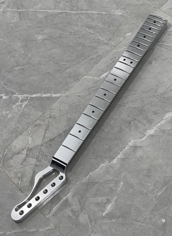 Aluminum Fender Style Replacement Guitar Neck w/ 9.5" Fretboard Radius