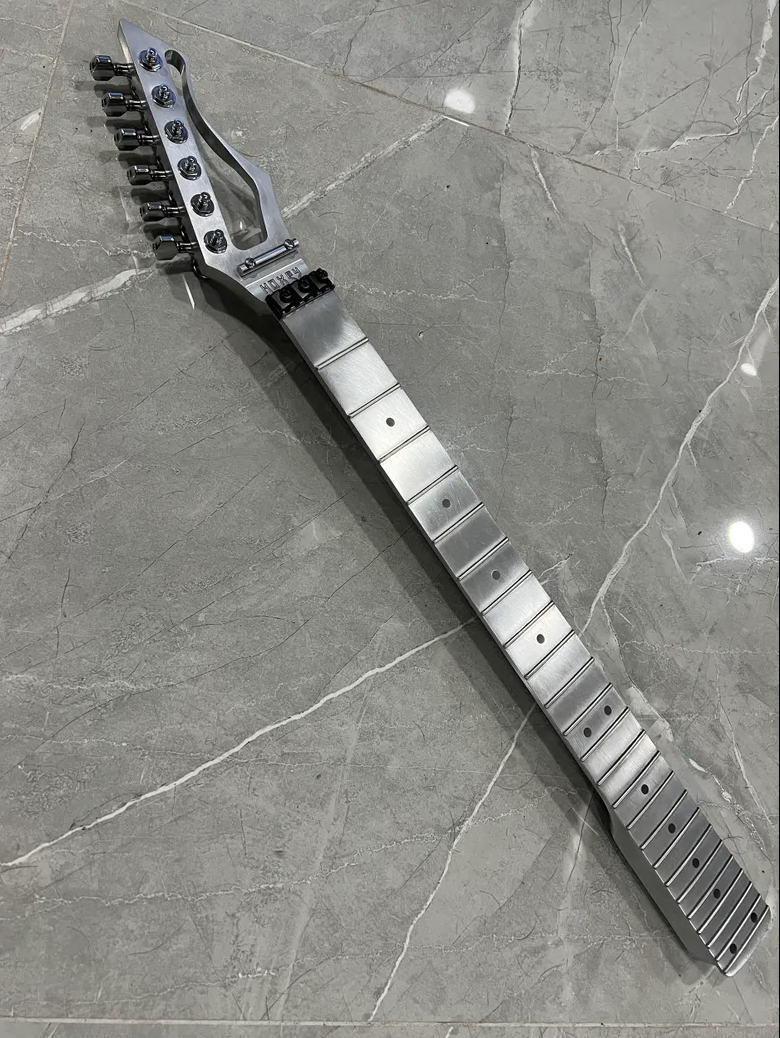 Aluminum Jackson Style Replacement Guitar Neck w/ 12-16" Fretboard Radius